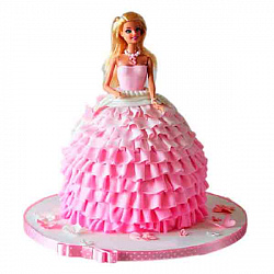 Детский торт Кукла в Розовом