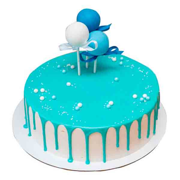 Детский торт Голубая Карамель