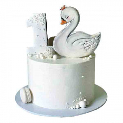 Детский пряничный торт Белый Лебедь