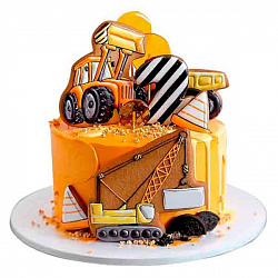 Детский пряничный торт Трактор