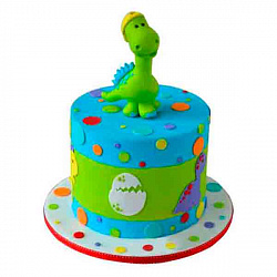 Детский торт Зеленый Динозаврик